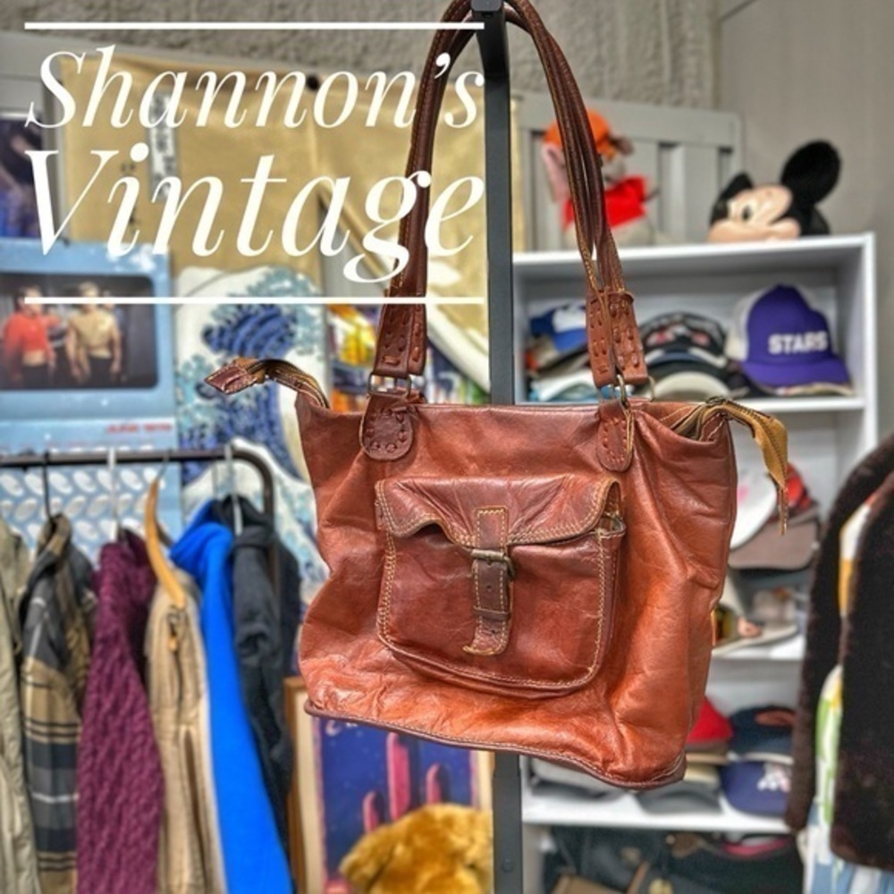 Noonday Collection Rustic leather front pocket tote
